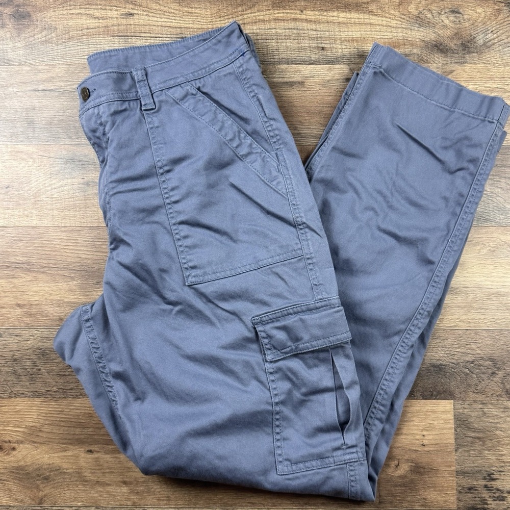 L.L.Bean Cargo Stretch Hiking Fishing Blue Pants Women 14